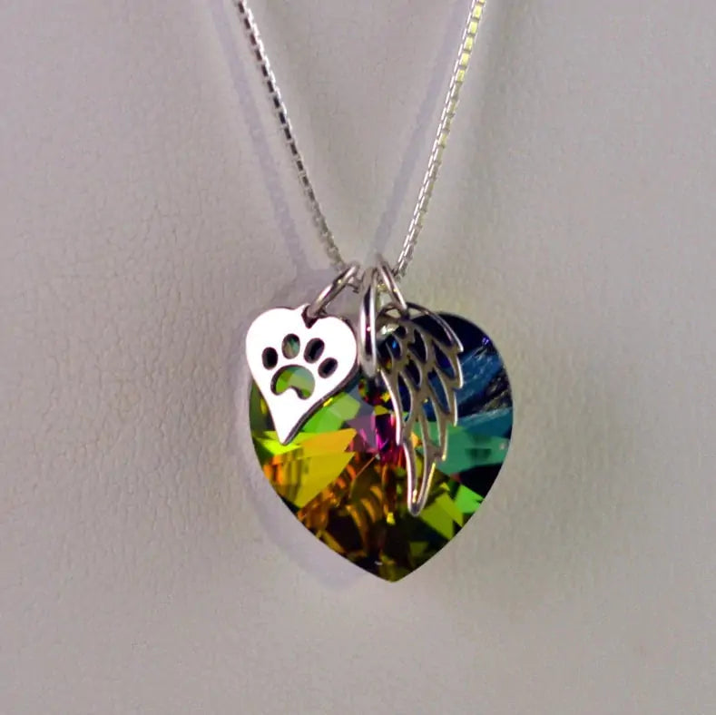 Rainbow Bridge Pet Loss Necklace